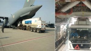 कोरोना संकट में वायु सेना ने संभाला मोर्चा, देखिए कैसे ऑक्सीजन टैंकर हो रहे हैं एयरलिफ्ट