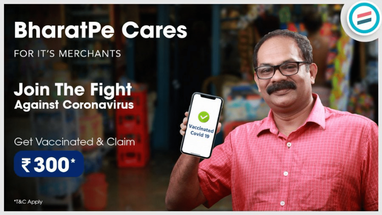 BharatPe, COVID-19, BharatPe Cashback, Cashback on vaccination, Cashback offer, Vaccination drive