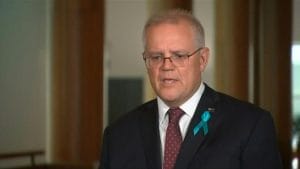 Australia's Prime Minister Scott Morrison urges Facebook to lift its news blockade