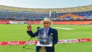 Sunil Gavaskar felicitated on 50th anniversary of Test debut