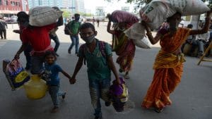 Govt rules out possibility of free grains distribution to migrants this time