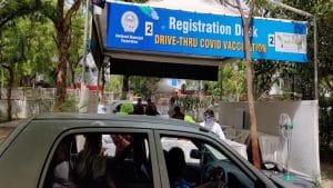 Drive-through Covid-19 vaccination centre starts in Ahmedabad