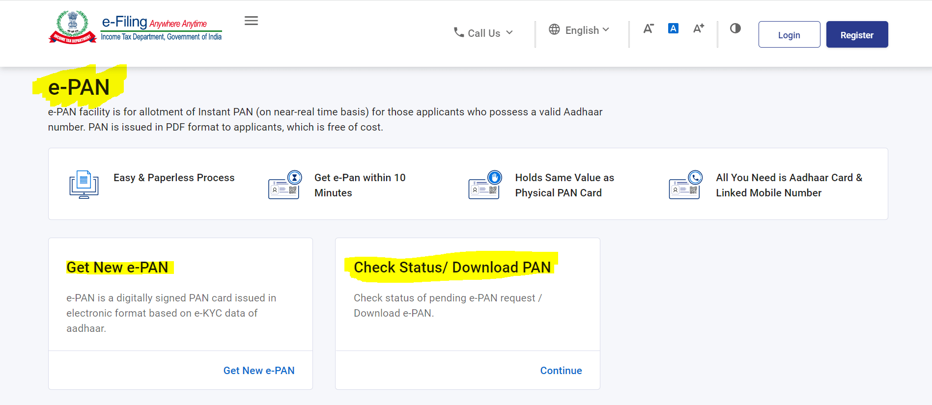 If you remember your PAN number, enter it and proceed. Those who don't remember their PAN number can enter Aadhar card number. 