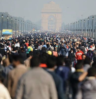 Where is India's working age ratio, labour force, per capita income, etc headed to?