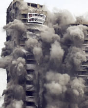Why Supertech twin towers got demolished?