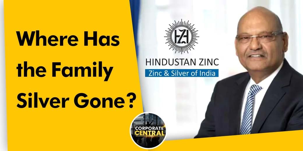 Why did net debt appear for the  first time on Hindustan Zinc's balance sheet ?