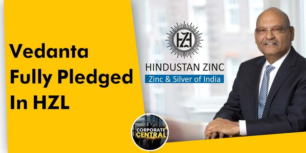 Vedanta has pledged how many shares of Hindustan Zinc?
