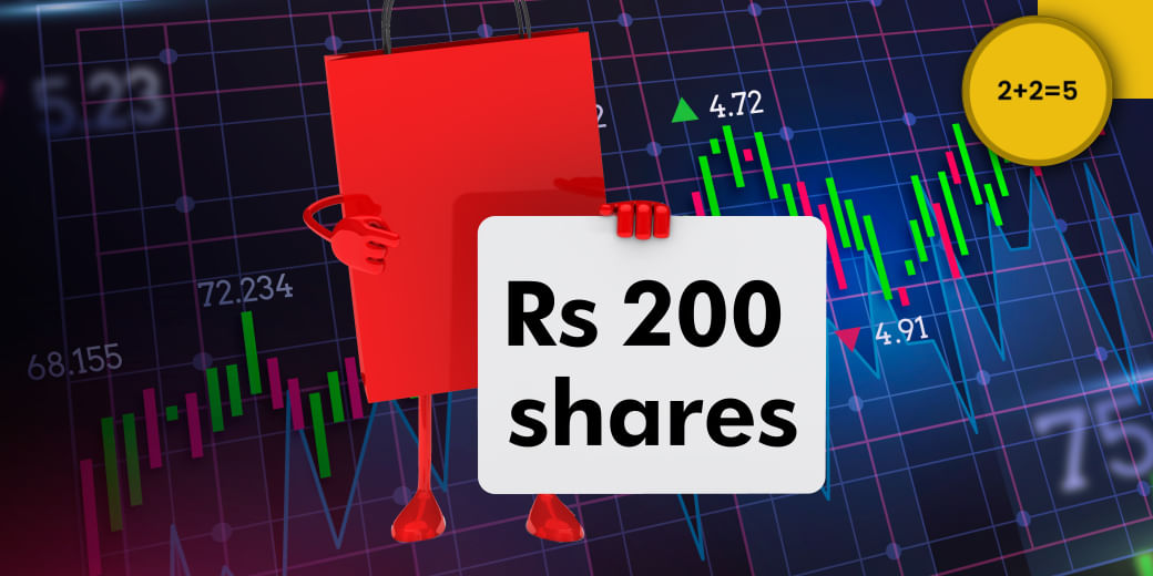 How can you make portfolio with small ticket size shares of less than Rs 200?