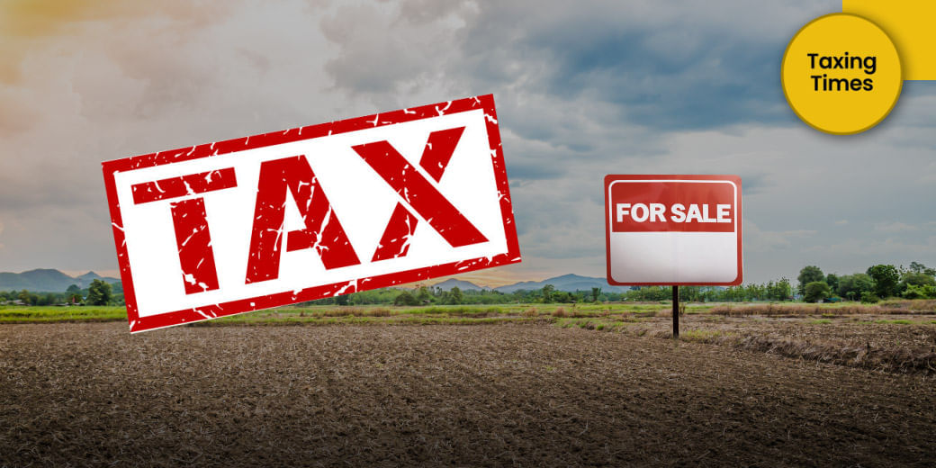 How much tax is levied on sale of agricultural land?