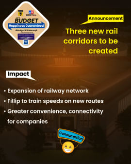 Three new rail corridors to be created!